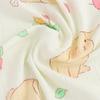 Algodón Estampado de Conejo Doble Capa Crepé Puro Algodón Ropa para el Hogar de Madre y Bebé Pijamas Tela para Mujer