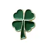 Insignia de Metal Creativa de Trébol de Cuatro Hojas de la Suerte para Bolso, Abrigo, Decoración Fija, Accesorio Simple y Versátil, Broche, Venta al por Mayor