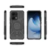 El Nuevo Modelo es Adecuado para Oppo Reno14Pro Funda Magnética con Anillo para Teléfono Reno 13 Funda Protectora Anticaídas con Airbag
