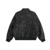 Ropa Vintage Yidao 2026 Invierno Nuevo Retro Americano Camuflaje Cuello Alto Corta Fresca Holgada Silueta Bomber Chaqueta de Algodón Ropa de Abrigo
