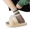 Calcetines de media pantorrilla para mujer otoño e invierno ins de moda desodorantes absorbentes de sudor calcetines deportivos calcetines de felpa a rayas versátiles estilo universitario