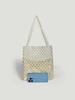 Personalizado Otoño Nuevo Francés Hada Retro Calado Hecho a Mano Bolso de Perlas Blancas Tejido con Cuentas Bolso de Hombro Sobaco