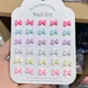Joias para Manicure de Resina Glitter Fino Fluorescente Gravata Borboleta Joias para Unhas Brincos Capa de Celular Acessórios Vestíveis para Unhas