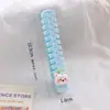 Peine de pelo lindo de dibujos animados de alto valor, peine plegable portátil de espina de pescado para estudiantes, peine para trenzar el pelo estilo niña con cola puntiaguda pequeña
