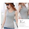 Camisola de Algodón Puro para Mujer Verano Ropa Exterior Espalda Hermosa Camiseta sin Mangas Ajustada Base para Mujer Top Interior de Verano