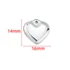 Colgante Pulido en Forma de Corazón Corazón Brillante Acero Inoxidable Accesorios para Joyería DIY Collar Pulsera Accesorios Dorados que Conservan el Color Colgante