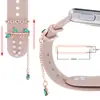 Adequado para anel decorativo de pulseira de apple watch anel decorativo universal de silicone para apple watch unha decorativa