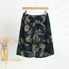 Verano Nuevo Estilo Algodón Seda Estampados Pantalones Cortos Hombre Delgados Pantalones Cortos Casa Deportes Casuales Pantalones Grandes talla extra Estampados