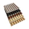Rejilla de fibra de madera de bambú 150 pequeños tableros de la gran muralla techo tablero de pared de fondo tablero cóncavo y convexo material decorativo tablero de pared