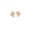 Brincos Florais de Zircônia e Pérola Estilo Coreano para Mulheres 2026 Novo Modelo Popular Brincos de Design de Nicho de Luxo Leve