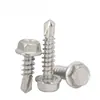 Tornillos Autorroscantes Autoperforantes de Acero Inoxidable 316 con Cabeza de Brida Hexagonal M4.2-M6.3