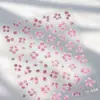 Marco de Fotos Estilo Fresco Vintage Pegatinas de Uñas con Forma de Lazo Ts4078 Estilo Pastoral Francés Pegatinas Florales de Cerezo para Uñas