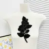 Parches de Tela Florales con Cuentas Hechos a Mano, Piezas Florales de Encaje con Lentejuelas Tridimensionales, Accesorios de Decoración para Ropa y Vestidos de Boda, Al por Mayor en Stock