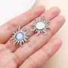 20 Estilos Strass Blanco K Aleación de Zinc Estrella Luna Sol Colgante Charms DIY Collar Pulsera Hecho a Mano Accesorios de Joyería