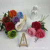 Tela Cepillada Austin Rosa Flor Artificial Boda Salón de Bodas Set Material Floral Fila de Flores Guía de Camino Decoración de Pared de Flores Flor Artificial