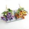 Ramo de margaritas otoñales simulado de 20 cabezas, estilo retro, para decoración del hogar, salón de bodas, decoración de ventanas, fotografía transfronteriza
