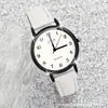 AliExpress Súper Caliente Sencillo Fresco Reloj con Correa de Cuero para Mujer Niñas Artístico Moderno Versátil Reloj Números Cielo Estrellado