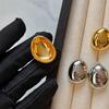 Pendientes de bola geométrica con aguja de plata esterlina S925 para mujer, de otoño e invierno, ligeros, lujosos, exagerados, grandes, elegantes y combinables.