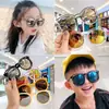 Estilo coreano ins nuevas gafas de sol a prueba de sol para niños gafas de sol al por mayor adelgazantes de moda trendy gafas retro para bebés niñas