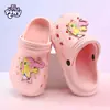Sapatos Chinelos Crocs My Little Pony Eva Solado Macio Interno e Externo Sapatos de Praia Pai e Filho Dropshipping