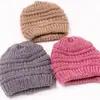 Ins Nuevo Sombrero de Punto para Niños Europeos y Americanos Otoño e Invierno Cálido Color Caramelo Niños y Niñas Bebés Sombrero de Lana para Bebé