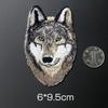 Insignia bordada de tigre, león, leopardo y lobo, para ropa, decoración, parche, adhesivo para agujeros, accesorios de bricolaje