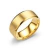 Anillo de Acero de Titanio Mate con Borde Biselado Liso de Nicho Europeo y Americano para Hombres, Joyería Popular Transfronteriza para Parejas al por Mayor, Geométrico y Sencillo