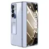 Aplicable a Samsung fol5 cadena galvanizado cubierta protectora transparente Z fol4 soporte de eje central carcasa resistente a caídas película integrada
