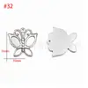 Colgante Serie Animales Marinos de Acero Inoxidable Tortuga Pulsera DIY Collar Accesorios de Joyería