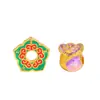 Pu Zuojiu no se desvanece arena dorada accesorios DIY amor rosa cuerno de la abundancia pulsera con cuentas pasantes collar con cuentas
