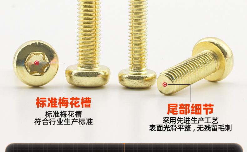 304不锈钢金色圆头梅花机牙螺丝_03_11.jpg