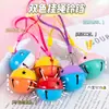 Chaveiro de Sino Bicolor 4CM Sino Colorido em Bloco Chaveiro Pingente Acessórios para Bolsa DIY Enfeites Artesanais