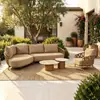 Sofá de Aleación de Aluminio para Exteriores Impermeable Protector Solar para Patio de Villa al Aire Libre, Jardín, Terraza Abierta, Juego de Sillas Sofá de Ocio