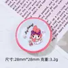Plato redondo divertido cha cha cha para niños pasador de pelo DIY hecho a mano accesorios para el cabello joyería accesorios de pegamento de crema accesorios de joyería de resina material al por mayor