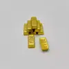 Lingote de prata pequeno de ouro maciço anti-sólido explosivo cornucópia cordão de prata banhado a ouro cordyceps pequeno grão de ouro ornamentos de barra de ouro