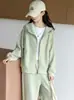 Conjunto novo de moletom com capuz casual de outono para meninas, jaqueta externa grande para estudantes crianças, calças de moletom, calças de perna larga, calças compridas