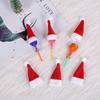Decoraciones navideñas transfronterizas 2021 mini sombrero de Navidad sombrero de paleta navideña sombrero navideño de fieltro no tejido al por mayor