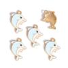 Pingente Pingente de Liga com Gotejamento de Óleo Animal Marinho Baleia Cavalo-Marinho Série DIY Acessórios de Joalheria para Pulseira W341
