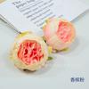 Peonía Redonda Tamaño Pequeño Flor de Peonía China Nueva Cabeza de Flor Flor de Seda Simulada Flor de Boda Decoración de Pared de Flores Decoración de Cabeza de Bandera Estilo Antiguo Hanfu
