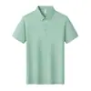 Camisas Polo de Alta Gama para Hombre y Mujer Verano 2026 Nuevo Estilo Sencillas y Versátiles Camisetas Casual de Negocios de Manga Corta de Seda de Hielo con Cuello