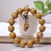 Pulseras de Sándalo Dorado, Materiales Antiguos, Cuentas de Madera de Buda, Pulseras de Moda al por Mayor, Juguetes, Joyería, Juguetes para Hombres y Mujeres