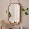 Espejo de pared, espejo de maquillaje, espejo retro estilo chino, espejo de pared autoadhesivo, espejo de tocador de pared para el hogar, estilo retro