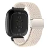 Adecuado para correa Fitbit Versa 4, Sense bucle tejido de nailon con cierre magnético de metal Versa 2
