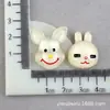 Accesorios para el Cabello de Piel de Cerdo Material Animales de Dibujos Animados DIY Pegamento de Crema Accesorios de Resina Tocado Conejo Accesorios para Funda de Teléfono Móvil