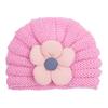 Gorro de Punto Floral Cálido para Bebé Estilo Nuevo de Invierno Europeo y Americano, Gorro de Lana Lindo Multicolor para Niños, Gorro para Niñas