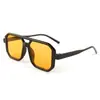 Gafas de Sol Retro de Doble Puente y Marco Grande para Hombre, Gafas Sencillas Transfronterizas Europeas y Americanas de Moda para Mujer, Gafas de Sol Anti-UV al por Mayor