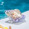 Adornos creativos de concha con aceite líquido en botella de arena al por mayor accesorios de llavero acrílico puesto de artículos pequeños adornos