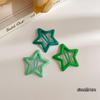 Dopamina Cor Pentagonal Estrela Pequeno Grampo de Cabelo Infantil Headwear Bonito Multicolorido Bonito Franja Lado Quebrado Grampo de Cabelo