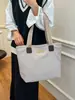 Moda Otoño e Invierno 2024 Nueva Bolso de Lana para Mujer Simple Engrosado Gran Capacidad Bolso de Hombro y Mano Bolso Tote Vintage
