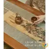 Nuevo Camino de Mesa Otoñal con Paisaje de Montaña Estilo Chino, Esterilla de Bambú con Tejido de Bambú Vintage Inspirado en el Zen, Esterilla para Mesa de Té, Juego de Té Seco, Esterilla de Té